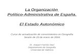 Organización territorial estado español   actualización profesorado