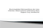 Municipalidad metropolitana de lima informe hora segura