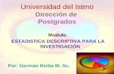 EstadíStica Descriptiva Para La InvestigacióN