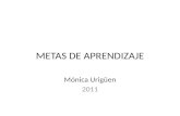Evaluación de competencias y metas de aprendizaje m. urigüen, 2011