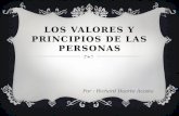 Los valores y principios de las personas