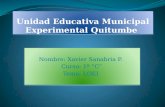 Unidad educativa municipal experimental quitumbe