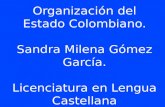 Organizacion del estado colombiano