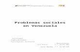 Problemas sociales en Venezuela.