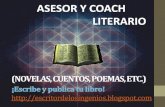 Asesor y coach literario escritor peruano novelas cuentos etc  Publica tu libro