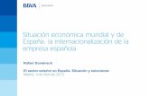 Situación económica mundial y de España: la internacionalización de la empresa española