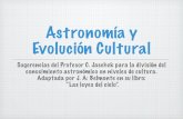 Astronomía y evolución cultural