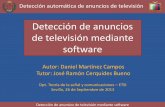 Detección de anuncios de televisión mediante software   presentación