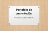 Portafolio de presentación María Fernanda Sánchez