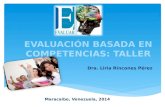 Evaluación de competencias desde la socioformación: Taller  - Liria Rincones 2014
