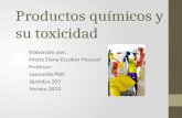 Productos químicos y su toxicidad blog, blooger