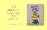11ª Maratón Nacional de Lectura