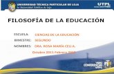 UTPL-FILOSOFÍA DE LA EDUCACIÓN-II-BIMESTRE-(OCTUBRE 2011-FEBRERO 2012)