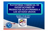 Plataforma comercial de exportaciones de productos ecuatorianos mario suarez