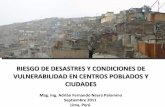 PERU: Riesgo de Desastres y Condiciones de Vulnerabilidad
