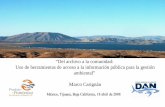 Uso de herramientas de acceso a la información pública para la gestión ambiental, Marco Carigan