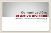 Comunicación: activo