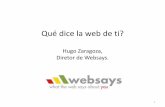 Websays: que dice la web de ti?