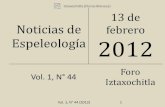 Noticias de espeleología 20120213