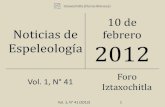 Noticias de espeleología 20120210