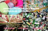 Envases reciclables y nuevos materiales textiles 2