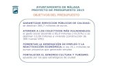 Presupuesto 2015 del Ayuntamiento de Málaga