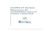 ICANN 47 Resumen de actividades para el sector comercial