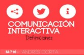 Comunicación interactiva. Definiciones y terminos.