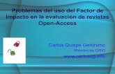 Ponencia  Impacto Open Access