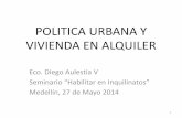 “Visión de la política de vivienda desde el Ministerio de Desarrollo Urbano y Vivienda de Ecuador”