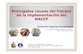 Principales causas de la implementación del HACCP