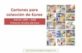 Cartones para colección de Euros