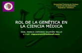 Rol De La Genetica En La Ciencia MéDica SesióN 01