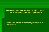 Dieta y  dislipoproteinemia