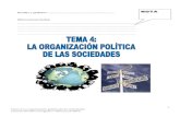 Tema 4  la organización política de las sociedades