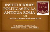 INSTITUCIONES POLITICAS EN LA ANTIGUA ROMA