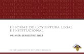 Presentación: Informe de Coyuntura Legal e Institucional primer semestre de 2013