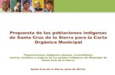 Propuesta Indígena Para la Carta Orgánica Municipal de Santa Cruz de la Sierra, Bolivia.