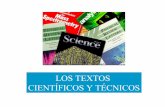 Los textos científicos y técnicos