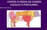 Cortes o piezas de carnes locales o p