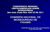 Comisión nacional de bioseguridad de panamá