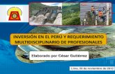 Las Inversiones en el Perú y los profesionales requeridos
