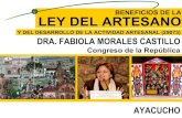 Fabiola Morales Castillo - Beneficios de la Ley del Artesano y de la Actividad Artesanal
