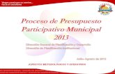 Presupuesto Participativo Municipal Alcaldía de Vargas