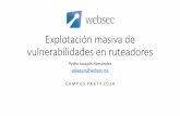 CPMX5 - Explotación masiva de vulnerabilidades en ruteadores por Pedro Joaquín