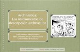 Archivística: Los instrumentos de descripción archivística