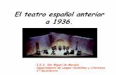 El teatro español anterior a 1936.