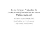 Cómo innovar productos de software empleando scrum como metodología ágil