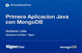 Webinar: Creación de su primera aplicación Java con MongoDB