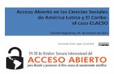 Acceso abierto en las ciencias sociales de América Latina y El Caribe: el caso CLACSO